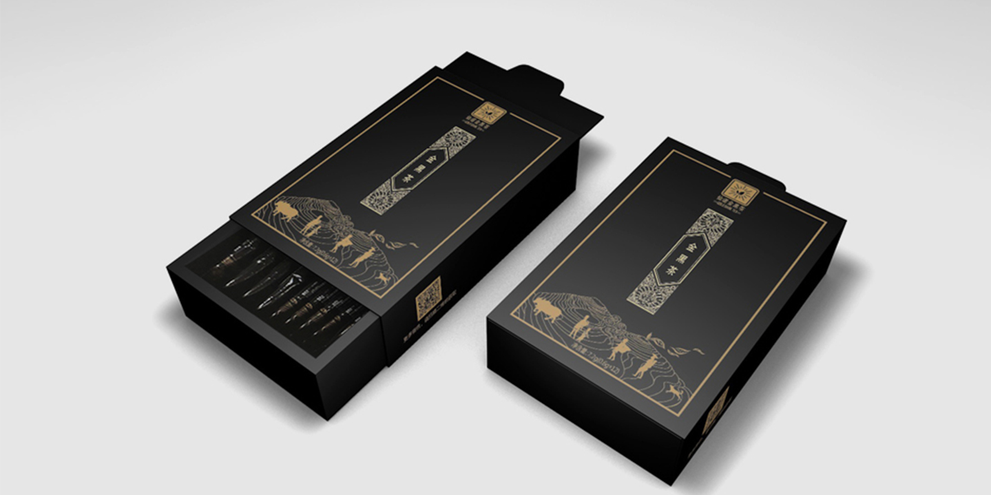 金黑茶创意包装盒